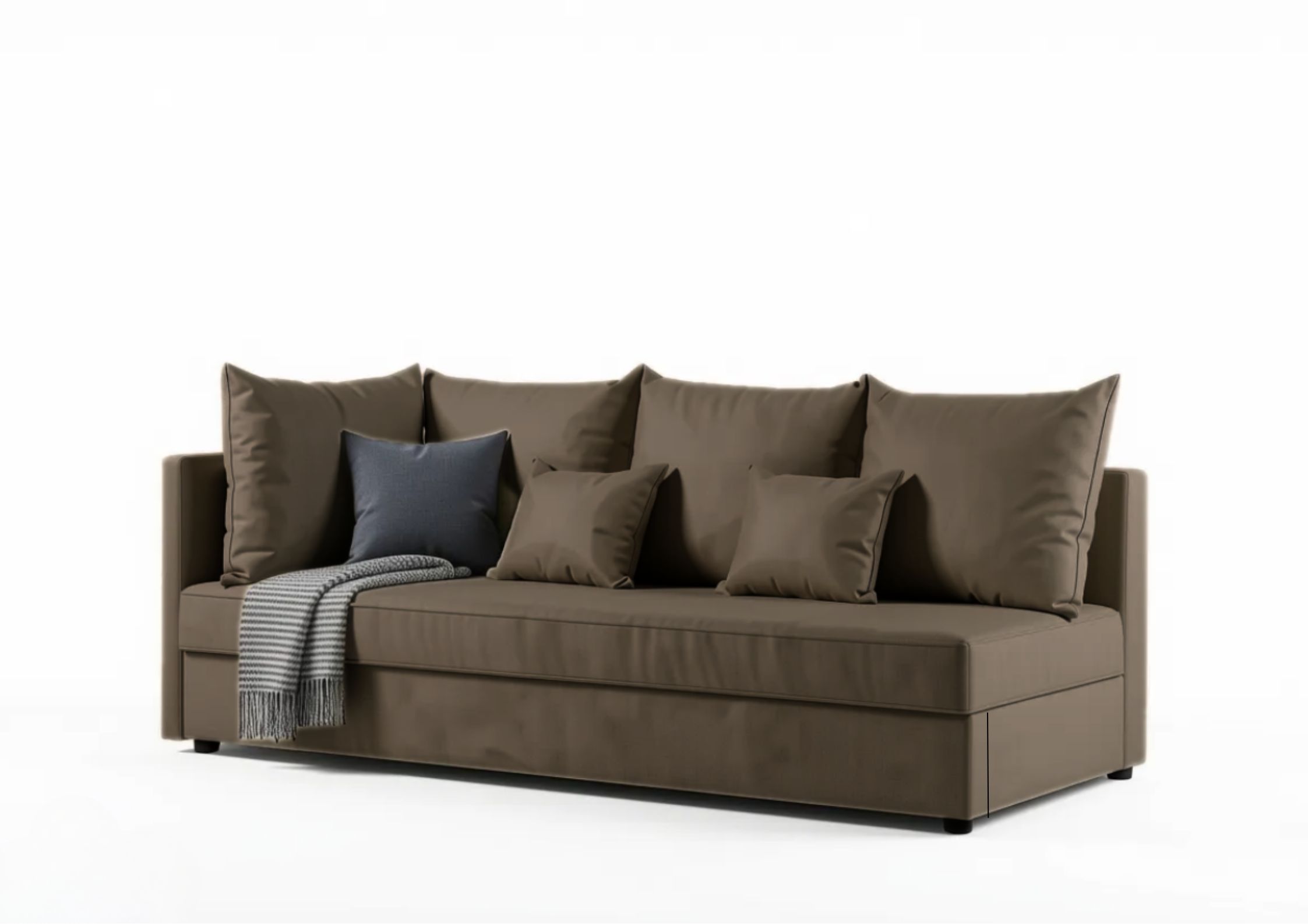 Brązowa sofa do salonu Mobo